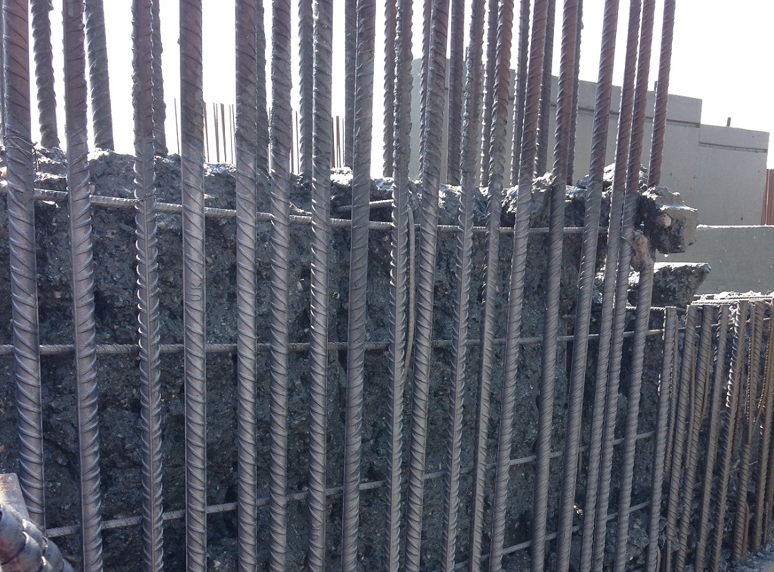 What is Hydrodemolition. Metal bars unmarked, concrete removed.
