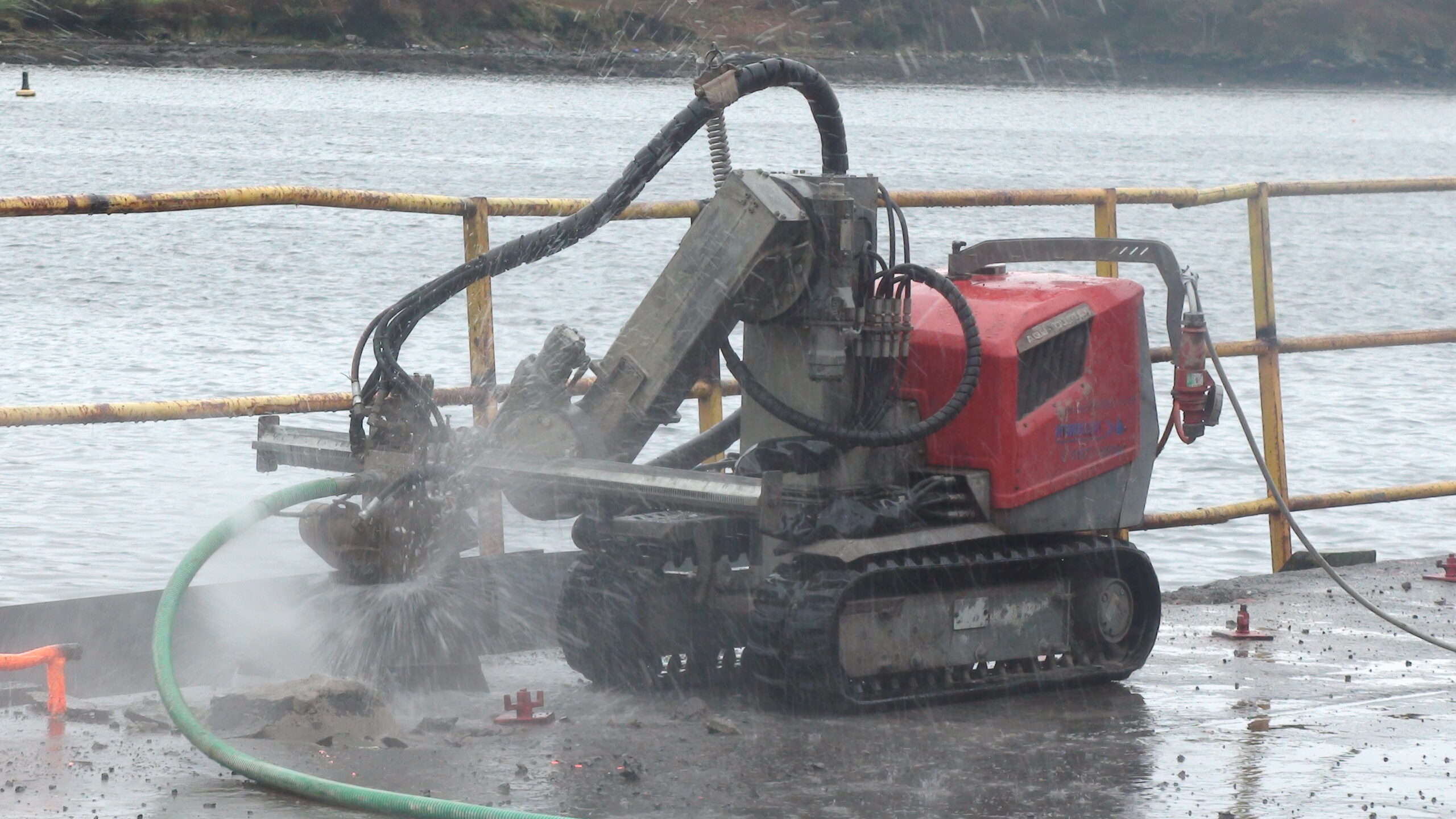 robot example of safe working with robotic hydrodemolition